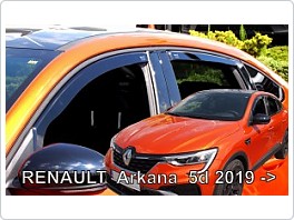 Plexi ofuky oken, deflektory, Renault Arcana 2021- přední + zadní