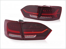 Zadní LED světla, světlomety, lampy VW Jetta VI, 2011-2014, SEQ, červené