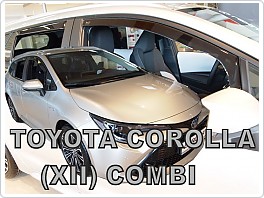 Plexi ofuky oken, deflektory, přední + zadní Toyota Corolla 5dveř combi, 2018-