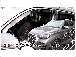 Plexi ofuky oken, deflektory, přední + zadní SSANGYONG REXTON II 5D 2017-