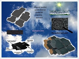 Textilní koberce CARRERA ANTRACIT, autokoberce sada FORD Ka 2009-2014