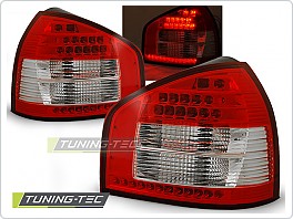 Zadní světla, lampy LED Audi A3, 1996-2000, čiré, červené LDAU41