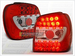 Zadní světla, lampy LED Volkswagen Polo 6N, 1994-1999, čiré, červené LDVW66