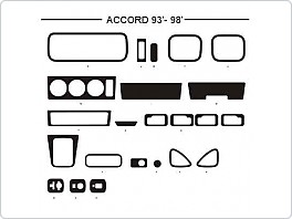 Dekor interiéru Honda Aerodeck, 1993-1998, Al hliník