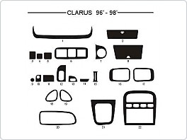 Dekor interiéru Kia Clarus, 1996-1998, AL hliník