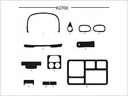 Dekor interiéru Kia K2700, carbon standart