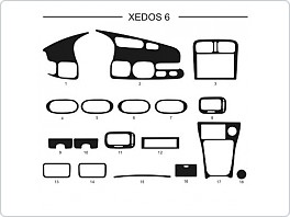 Dekor interiéru Mazda Xedos 6, modrý