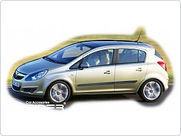 Ochranné boční lišty dveří Opel Corsa D 5dveř. 2006-2013