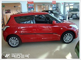 Ochranné boční lišty dveří Suzuki Swift 2011- 5dveř.