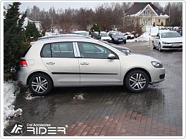 Ochranné boční lišty dveří VW Golf 6, 2008-