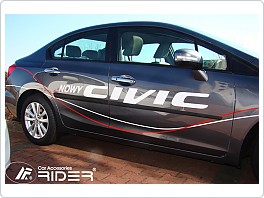 Ochranné boční lišty dveří Honda Civic 2012- sedan