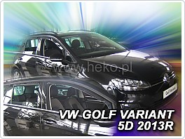 Plexi ofuky oken, deflektory VW Golf 7, přední + zadní pro combi