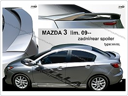 Zadní spoiler, křídlo Mazda 3 sedan, 2009-