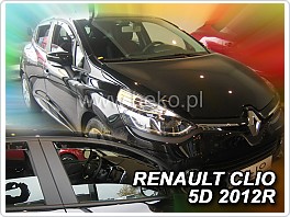 Plexi ofuky oken, deflektory, Renault Clio IV 5Dveř. 2012- přední