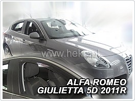 Plexi ofuky oken, deflektory Alfa Romeo Giulietta, 2010- přední