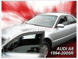 Plexi ofuky oken, deflektory, Audi A8, model 94-02, přední