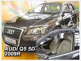 Plexi ofuky oken, deflektory, Audi Q5, model 09-, přední