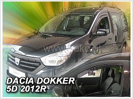 Plexi ofuky oken, deflektory, Dacia Dokker 2012-