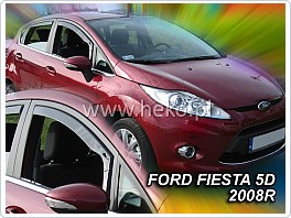 Plexi ofuky oken, deflektory, Ford Fiesta, 2008-2017 5.dveř. přední