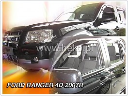 Plexi ofuky oken, deflektory, Ford Ranger, 2007-2012, 4dveř. přední