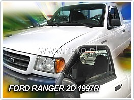 Plexi ofuky oken, deflektory, Ford Ranger, 1997-2007, pickup, 2dveř.