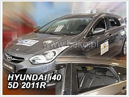 Plexi ofuky oken, deflektory, Hyundai i40, 2011-, přední + zadní pro combi