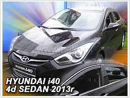 Plexi ofuky oken, deflektory Hyundai i40 2011-, přední + zadní pro sedan 