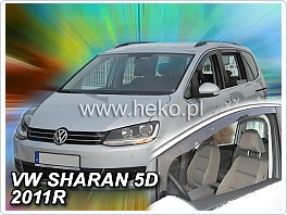 Plexi ofuky oken, deflektory, VW Sharan, Seat Ahambra 2010-, přední