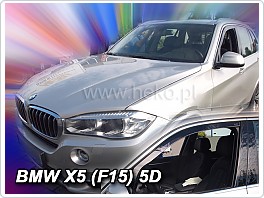 Plexi ofuky oken, deflektory, BMW X5 F15, 2014-2018, přední