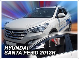 Plexi ofuky oken, deflektory Hyundai Santa Fe, 2013- přední