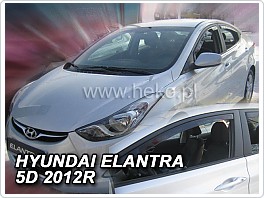 Plexi ofuky oken, deflektory Hyundai Elantra 4dveř. 2010-2016 přední