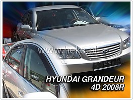 Plexi ofuky oken, deflektory, Hyundai Grandeur, 2005-2011 přední