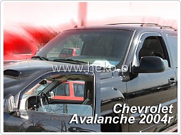 Plexi ofuky oken, deflektory, Chevrolet Avalanche, 02-06