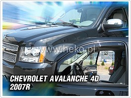 Plexi ofuky oken, deflektory, Chevrolet Avalanche, 07-