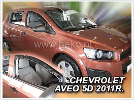 Plexi ofuky, deflektory Chevrolet Aveo 5Dveř. 2011- přední