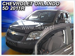 Plexi ofuky oken, deflektory, Chevrolet Orlando, 2011- přední