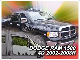 Plexi ofuky oken, deflektory, Dodge Ram 1500 4Dveř. 2002-2008 přední