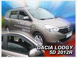 Plexi ofuky oken, deflektory, Dacia Lodgy, 2012-, přední