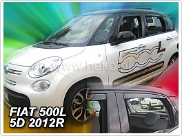 Plexi ofuky oken, deflektory, Fiat 500L 5Dveř. 2012- přední + zadní