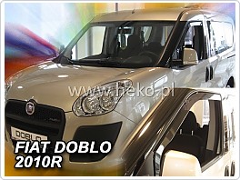 Plexi ofuky oken, deflektory, Fiat Doblo, 2010- přední