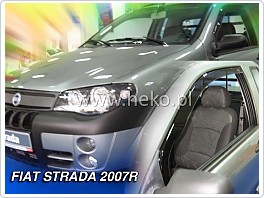 Plexi ofuky oken, deflektory, Fiat Strada, 2007-