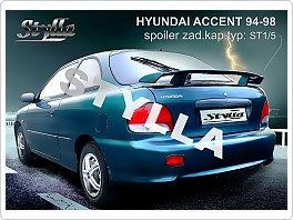 Křídlo, zadní spoiler Hyundai Accent, 94-98 hatchback