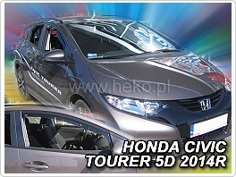 Plexi ofuky oken, deflektory, Honda Civic Tourer 2014- přední