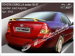 Křídlo, zadní spoiler Toyota Corolla sedan 02-07, SN3