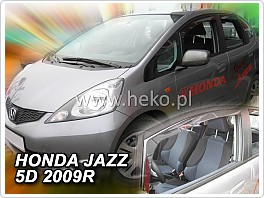 Plexi ofuky oken, deflektory, Honda Jazz, 2009-2014, přední