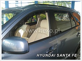 Plexi ofuky oken, deflektory, Hyundai Santa Fe, 2001-2006, přední + zadní