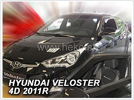 Plexi ofuky oken, deflektory Hyundai Veloster 4Dveř 2011- přední