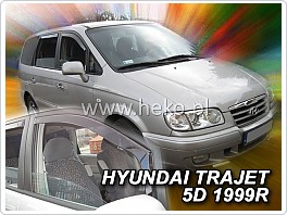 Plexi ofuky oken, deflektory, Hyundai Trajet, 1999-2007, přední