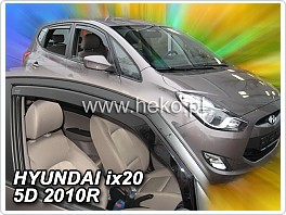 Plexi ofuky oken, deflektory, Hyundai ix20, 2010- přední