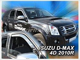 Plexi ofuky oken, deflektory, Isuzu D-Max, 2006-2012 přední